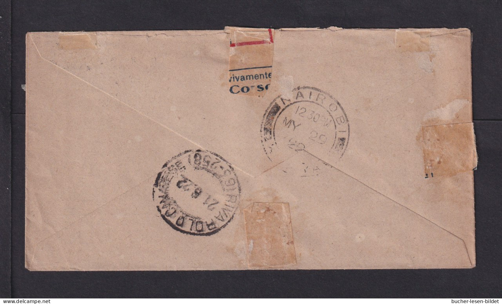 1922 - 15 C. Auf Brief Ab NYERE Nach Italien - Protectorats D'Afrique Orientale Et D'Ouganda
