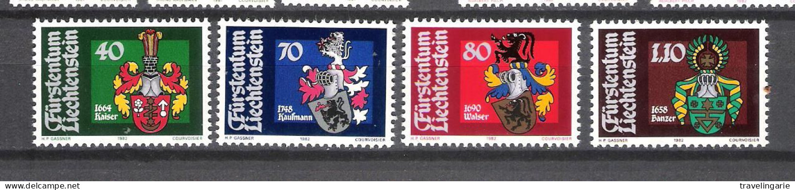 Liechtenstein 1982 Coat Of Arms Of The Landammanns Family (III) ** MNH - Unused Stamps