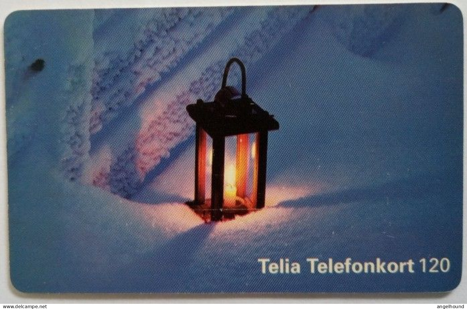 Sweden 120Mk. Chip Card - Lantern In A Snow - Sweden