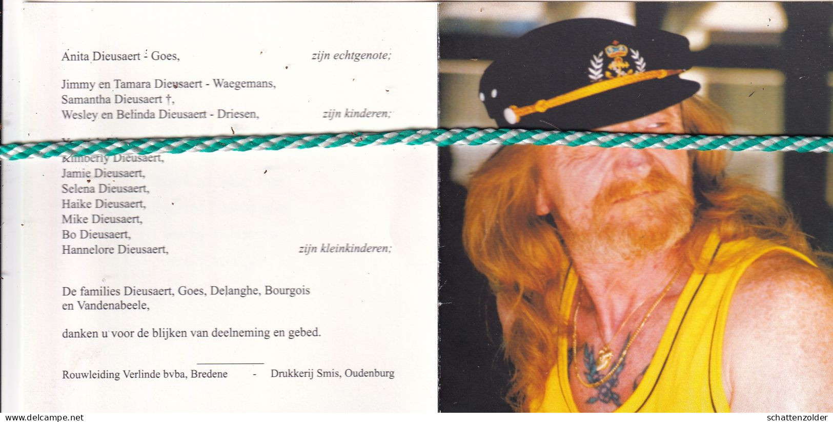 Maurice Dieusaert-Goes, Oostende 1949, 2012. Foto - Obituary Notices