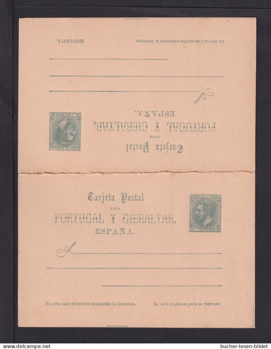 5 C. Grün Doppel-Ganzsache (P 12) - Ungebraucht - 1850-1931