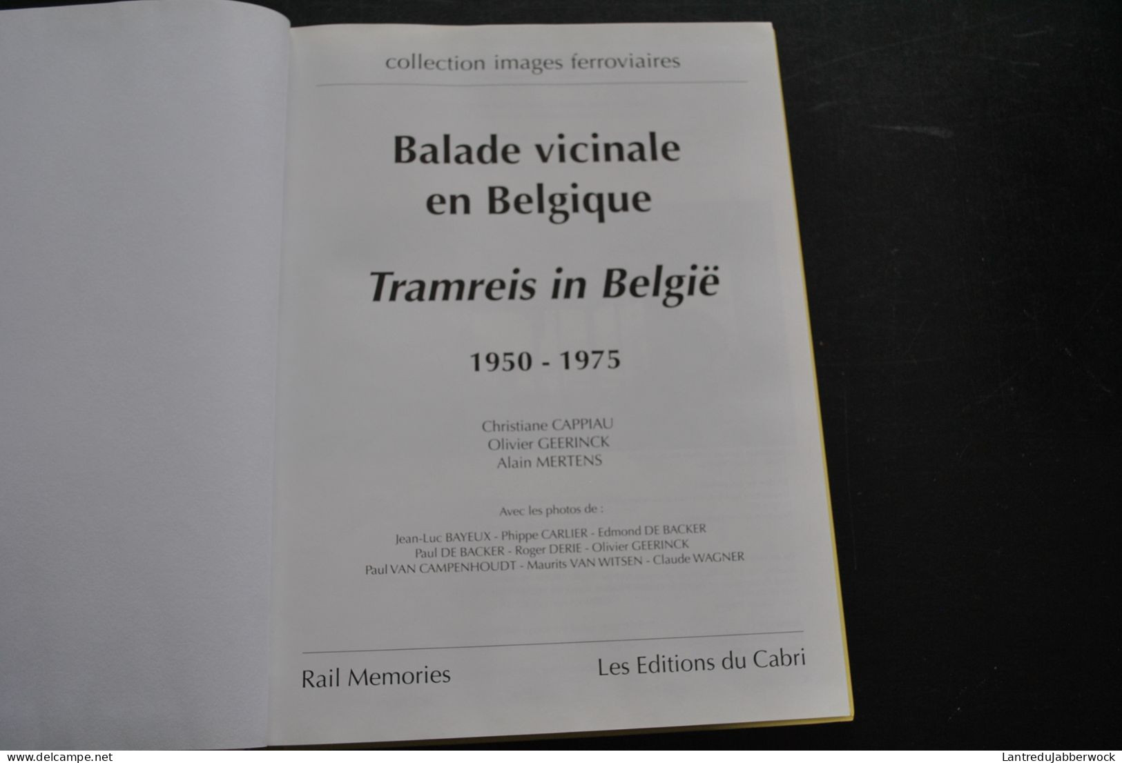 Balade Vicinale En Belgique Tramreis Door Belgie 1950 1975 Editions Du Cabri Collection Images Ferroviaires NMVB SNCV - Railway & Tramway