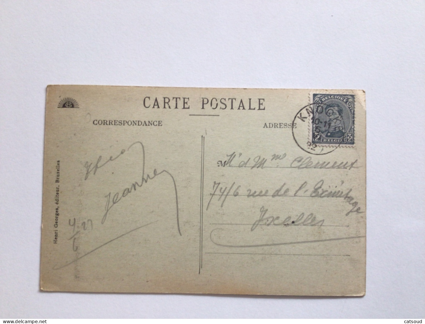 Carte Postale Ancienne (1922) Knocke-Zoute Avenue Du Littoral - Villas Caboté Et Kitoko - Knokke
