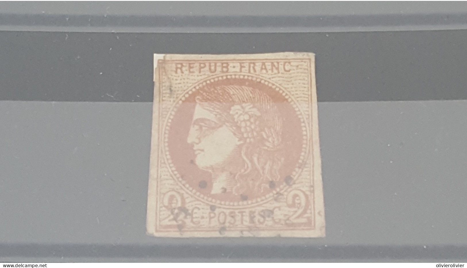 REF A4183  FRANCE OBLITERE N°40B VALEUR 320 EUROS - 1870 Emission De Bordeaux