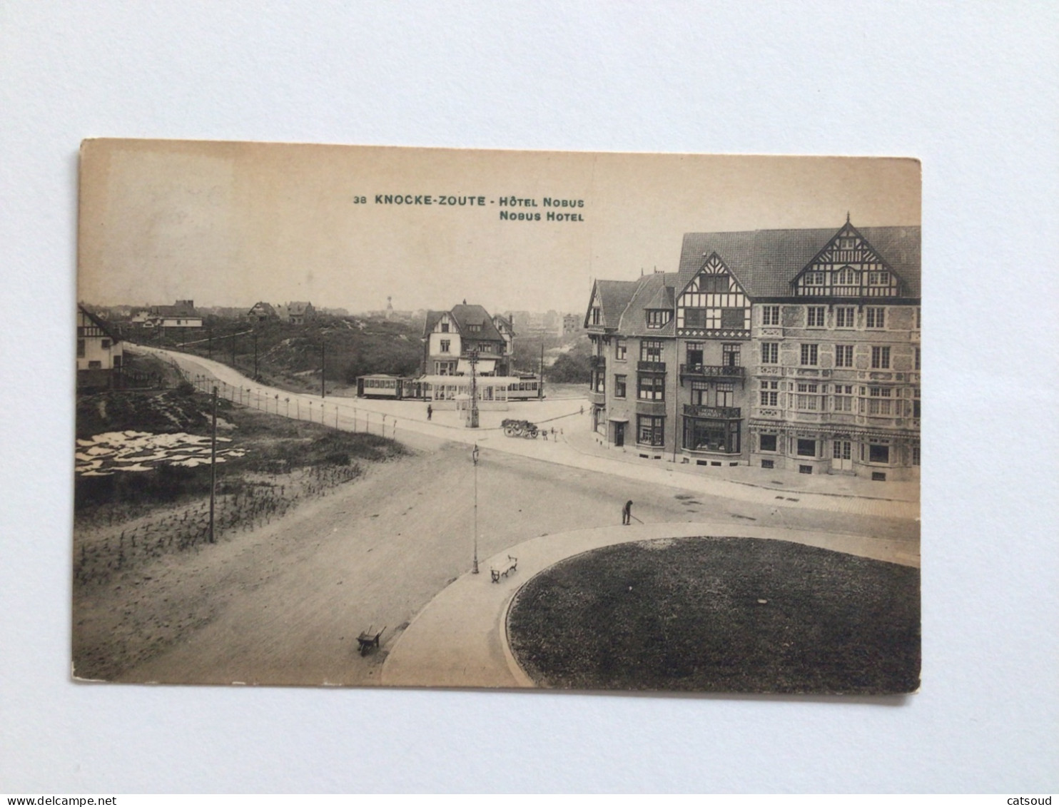 Carte Postale Ancienne (1919)  Knocke-Zoute Hôtel Nobus - Nobus Hotel - Knokke