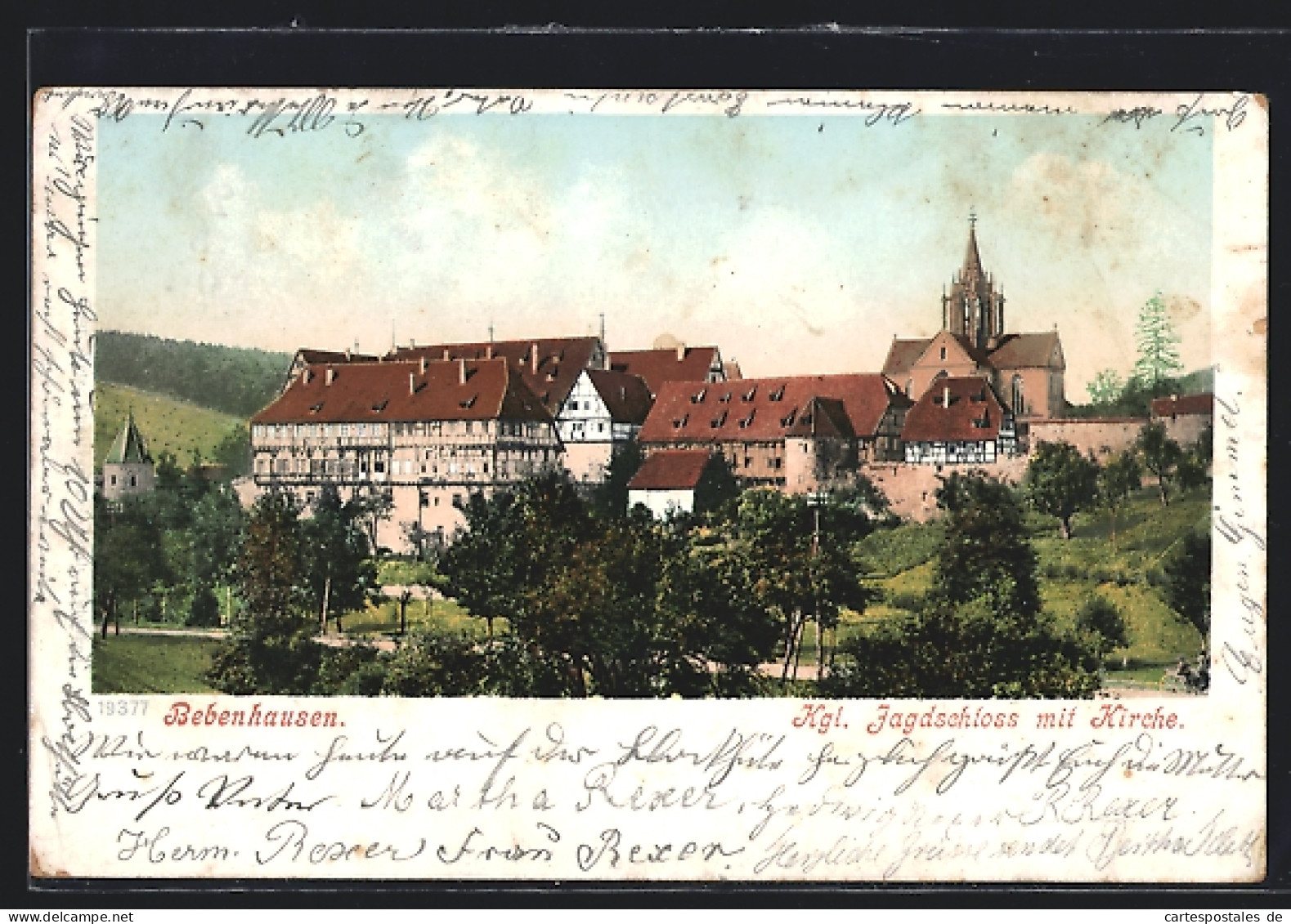 AK Bebenhausen, Kgl. Jagdschloss Mit Kirche  - Hunting