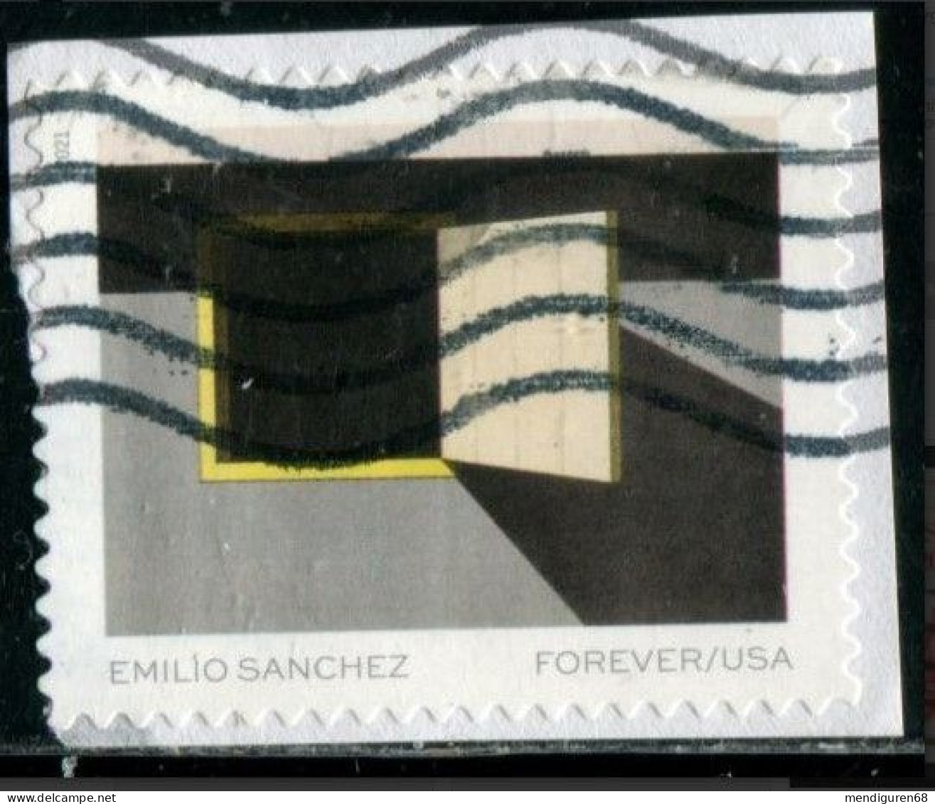 VEREINIGTE STAATEN ETATS UNIS USA 2021 ARTIST EMILIO SANCHEZ: TY'S PLACE F USED ON PAPER SN 5595 MI 5828 YT 5437 - Used Stamps