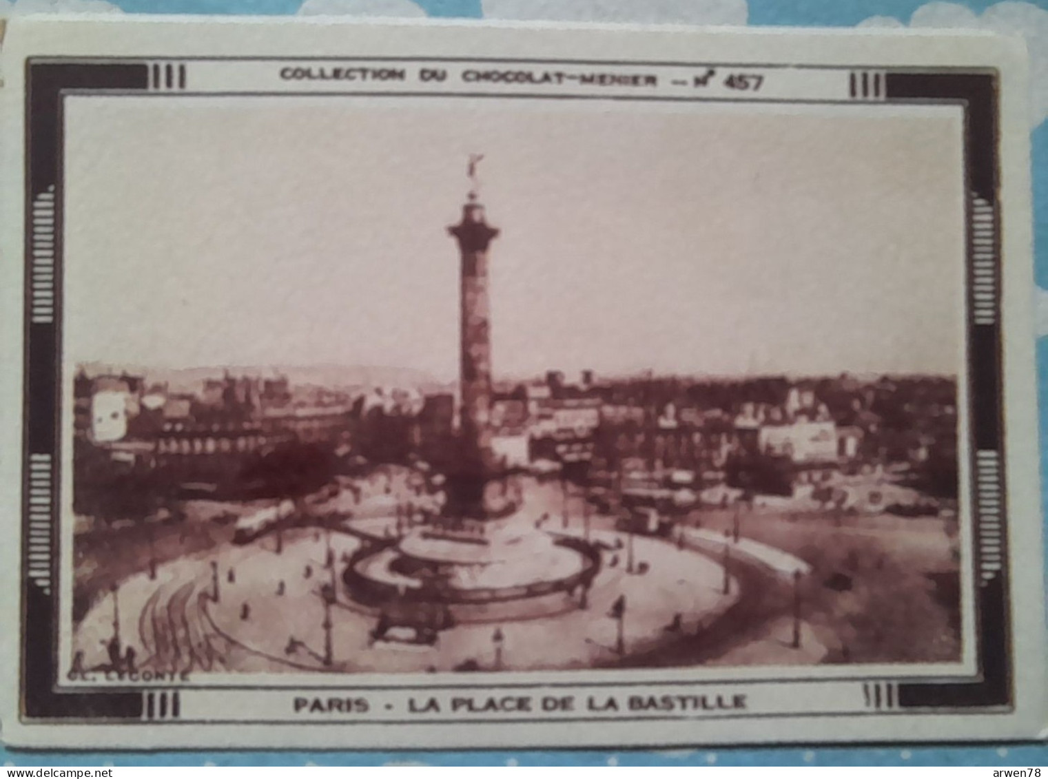 IMAGE MENIER N° 457 PARIS LA PLACE DE LA BASTILLE - Menier