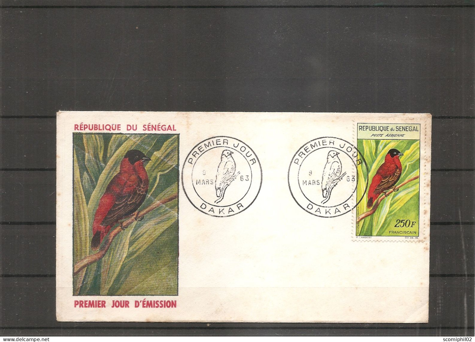 Sénégal - Oiseaux ( FDC De 1963 à Voir) - Senegal (1960-...)