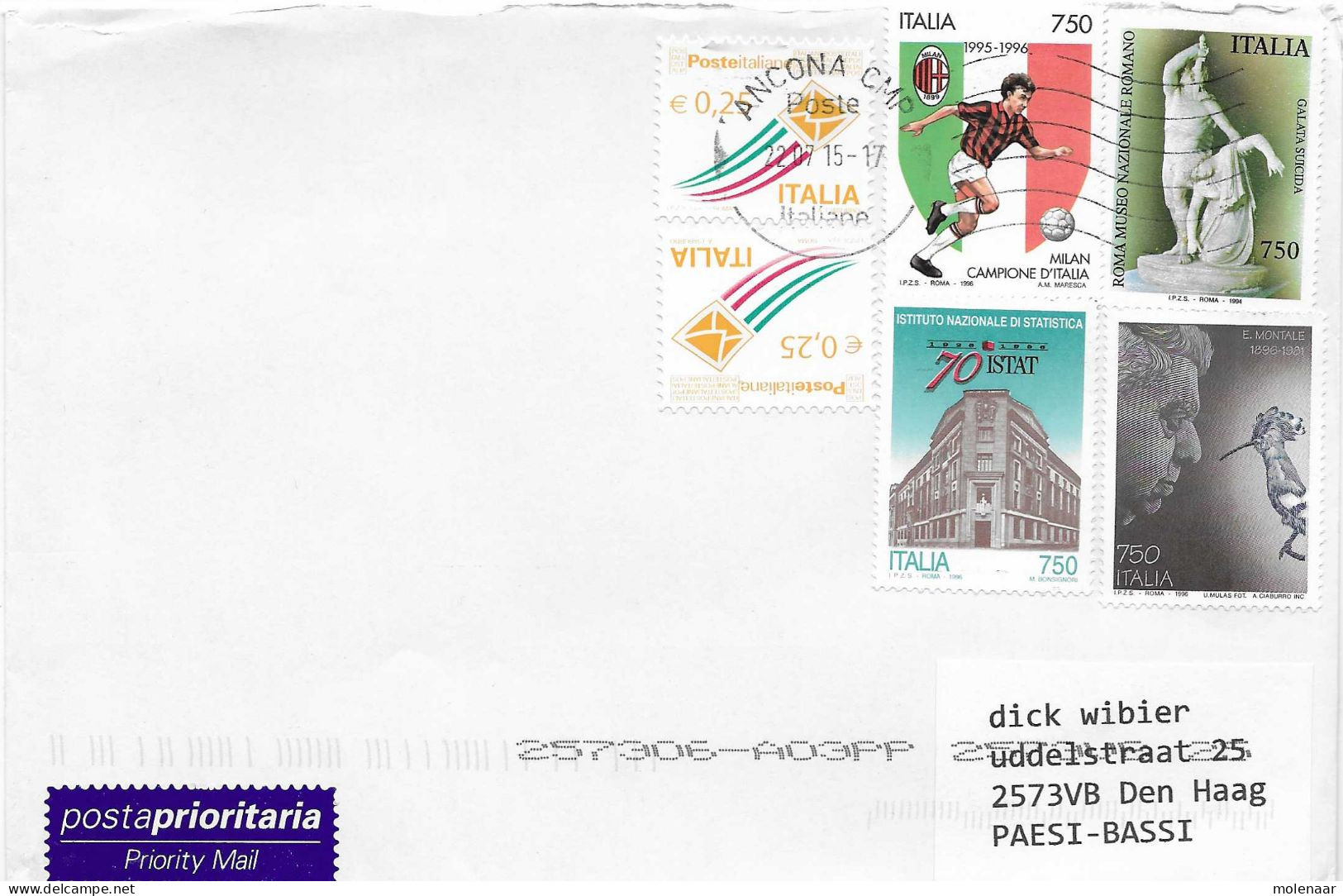 Postzegels > Europa > Finland > 2011-2020 > Brief Met 5 Postzegels (17698) - Lettres & Documents