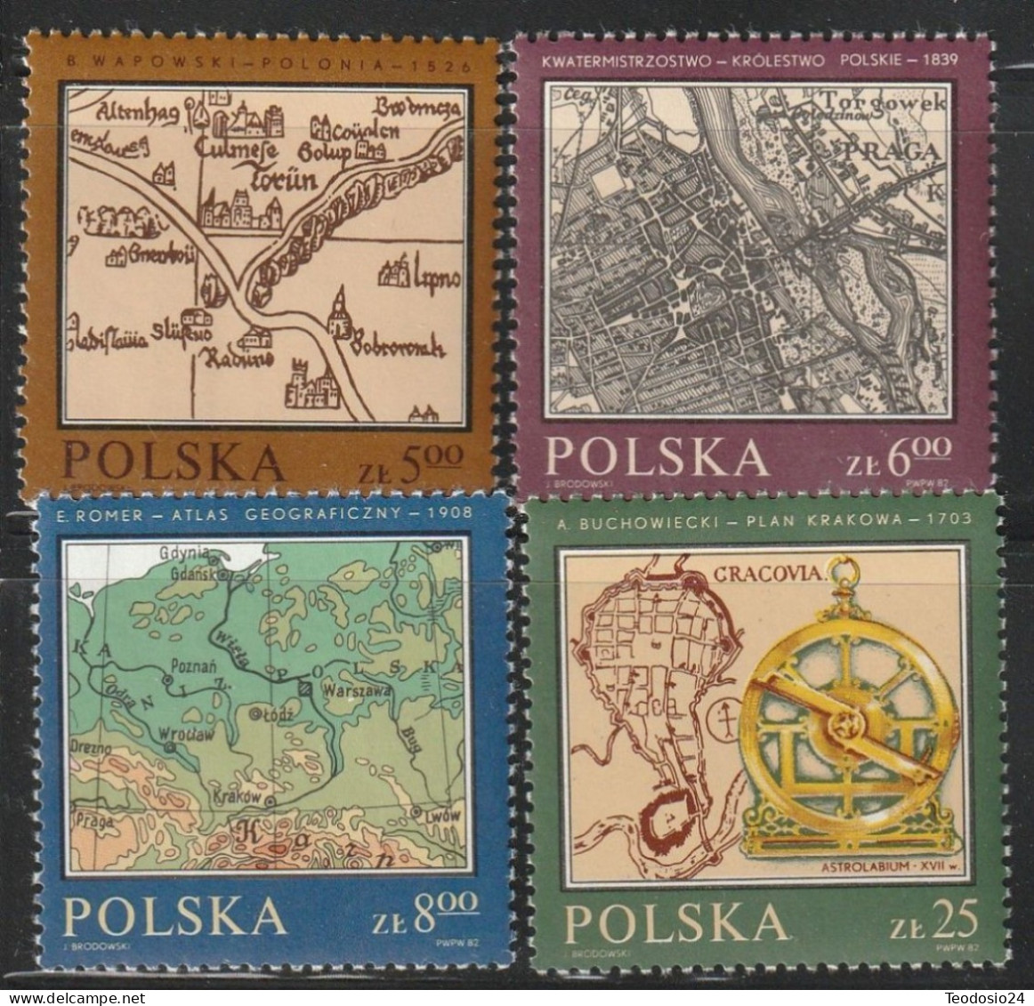 POLAND 1982 2657/60 ** - Unused Stamps