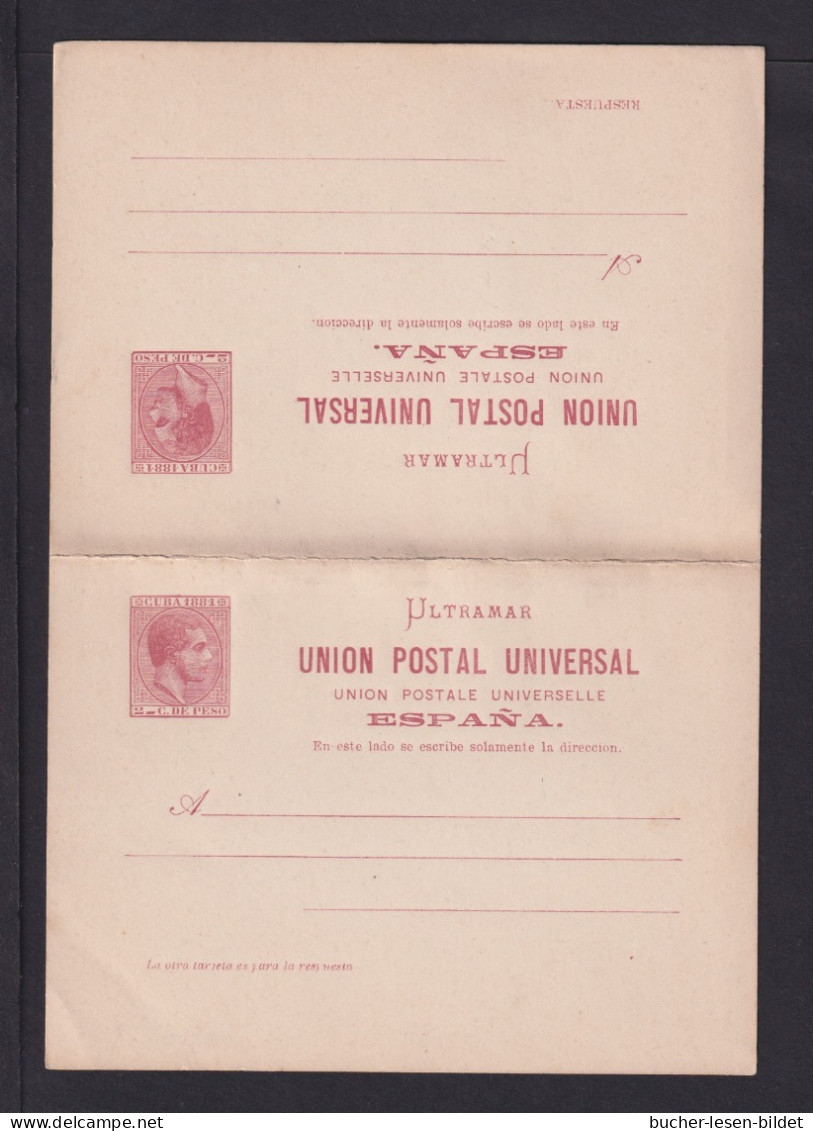 2 C. Doppel-Ganzsache (P 9a) - Ungebraucht - Cuba (1874-1898)