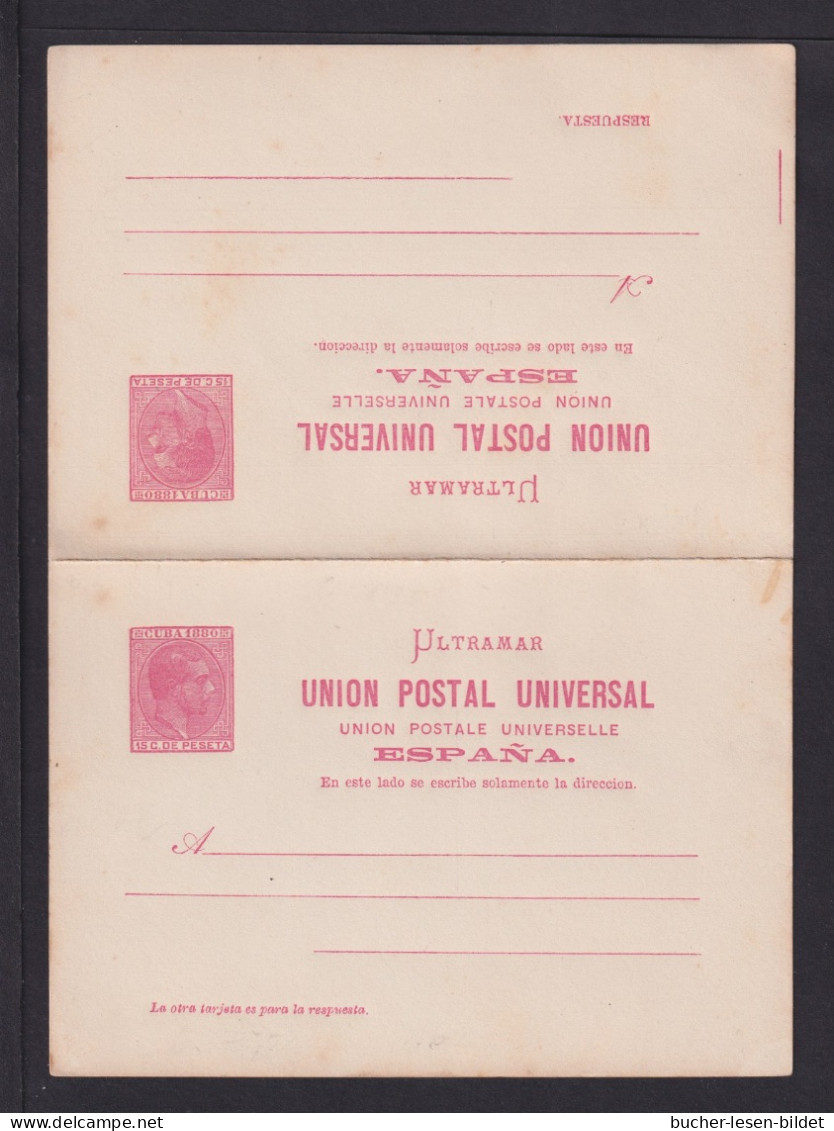 15 C. Doppel-Ganzsache (P 6a) - Ungebraucht - Cuba (1874-1898)