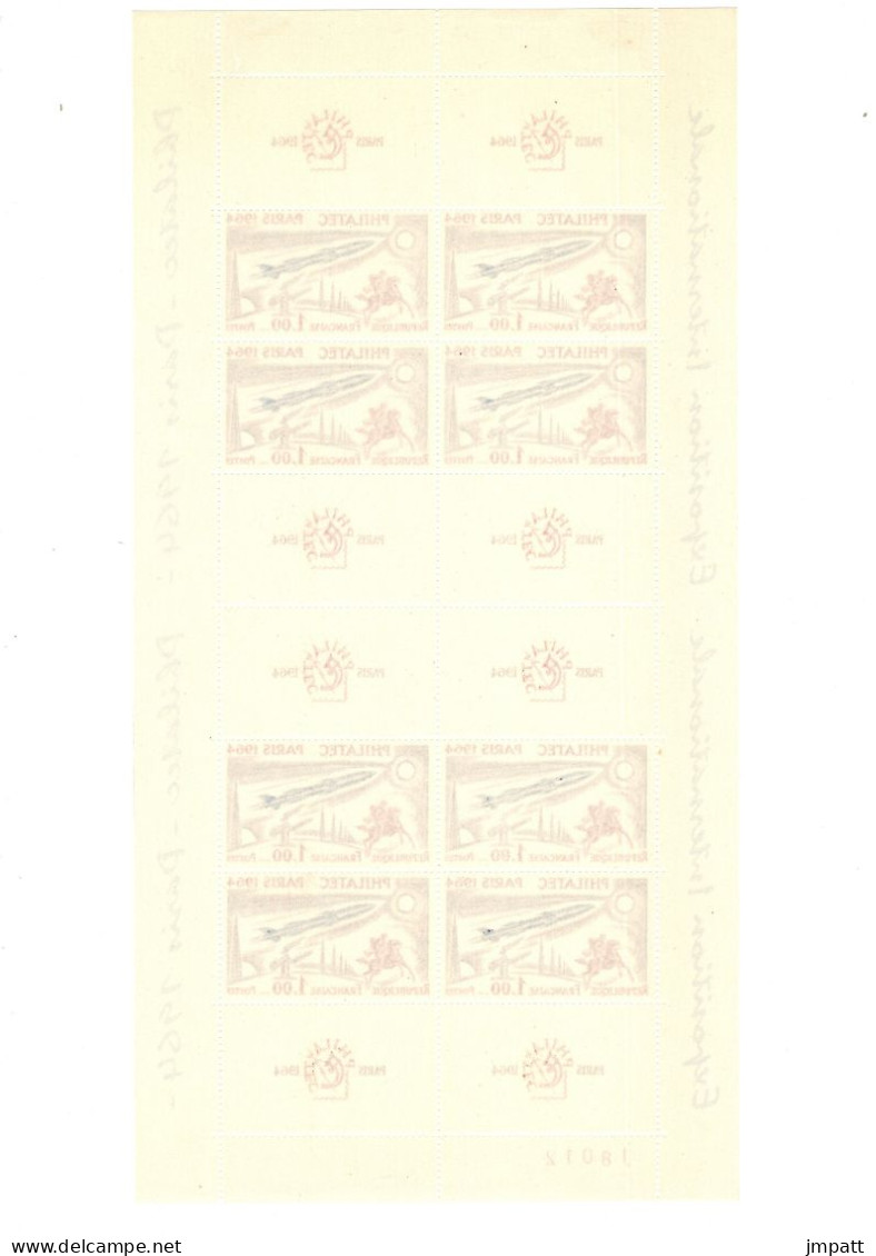 Exposition Philatélique Internationale PHILATELIC à Paris, Année 1964, BF N°6 Neuf , Valeur 270.00€ - Mint/Hinged