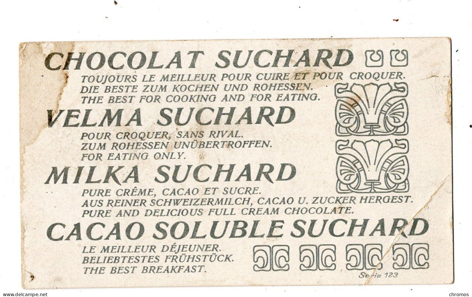 Chromo Chocolat Suchard, S 123 / 6, Assez Rare Serie Des Phénomènes Météorologiques - Suchard