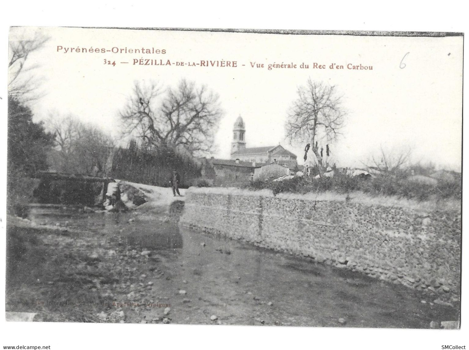 L300. Pézilla De La Rivière, Vue Générale Du Rec D'en Carbou (A17p56) - Autres & Non Classés