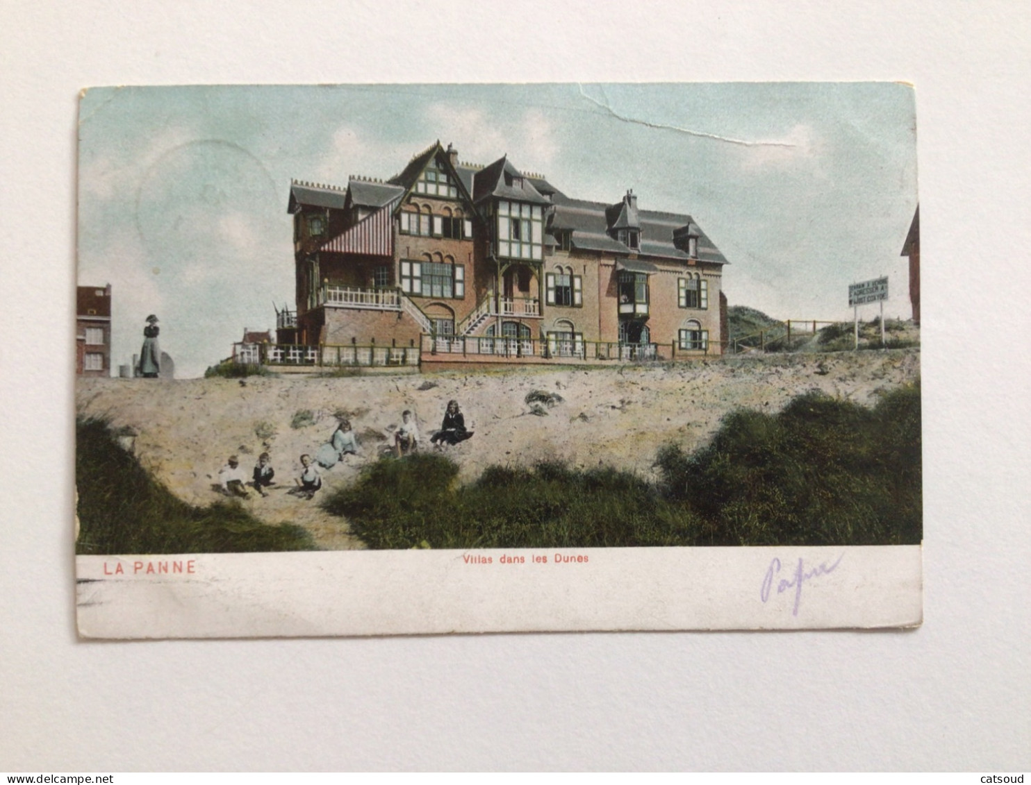 Carte Postale Ancienne (1911) La Panne Villas Dans Les Dunes - De Panne