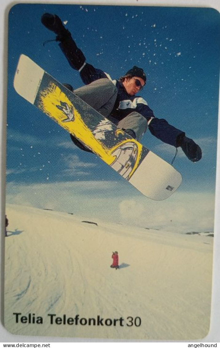 Sweden 30Mk. Chip Card - Snowboard - Suède