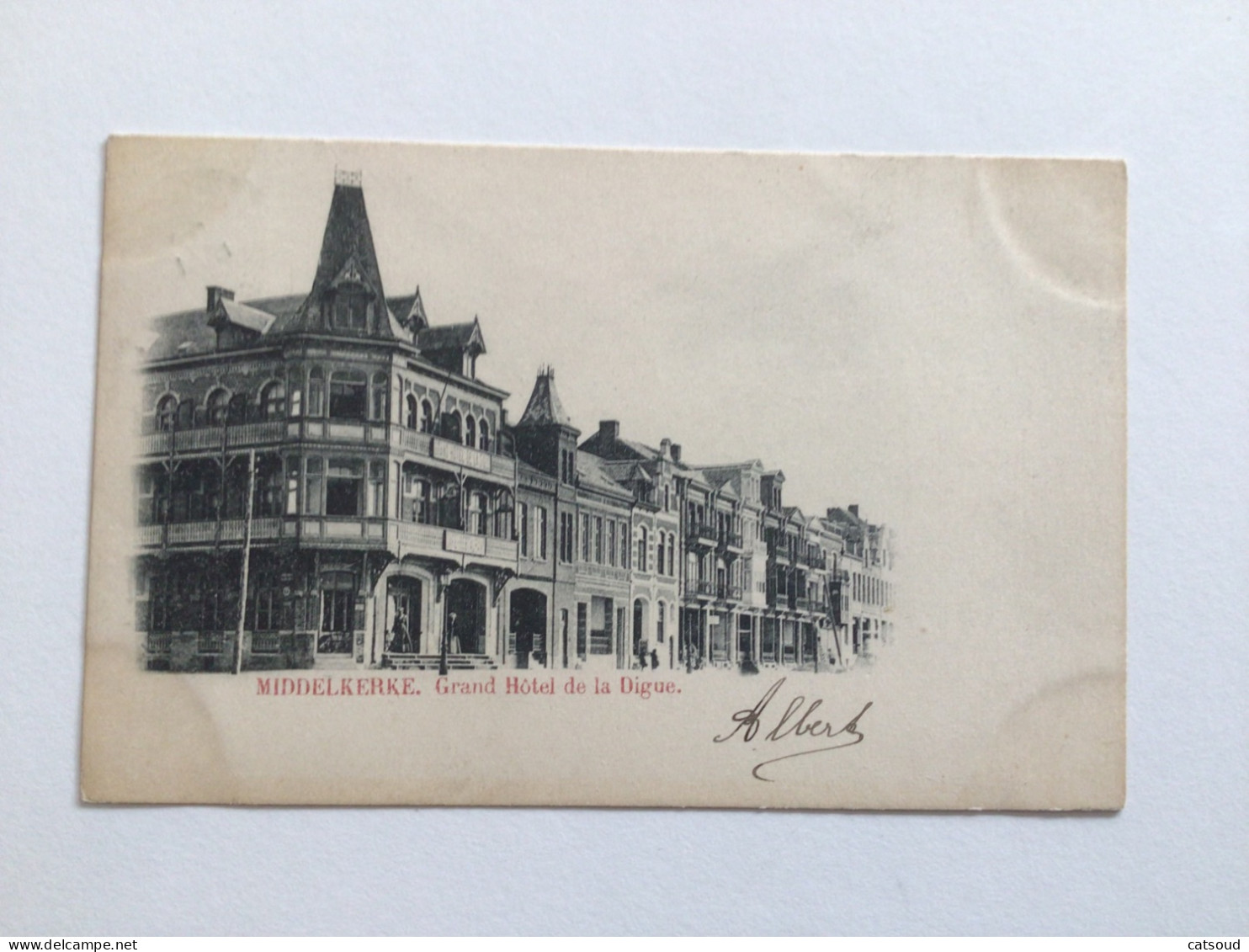 Carte Postale Ancienne  (début 1900) Middelkerke Grand Hôtel De La Digue - Middelkerke