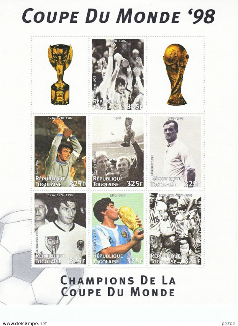 Football / Soccer / Fussball - WM 1998:  Togo   Kbg ** - 1998 – France