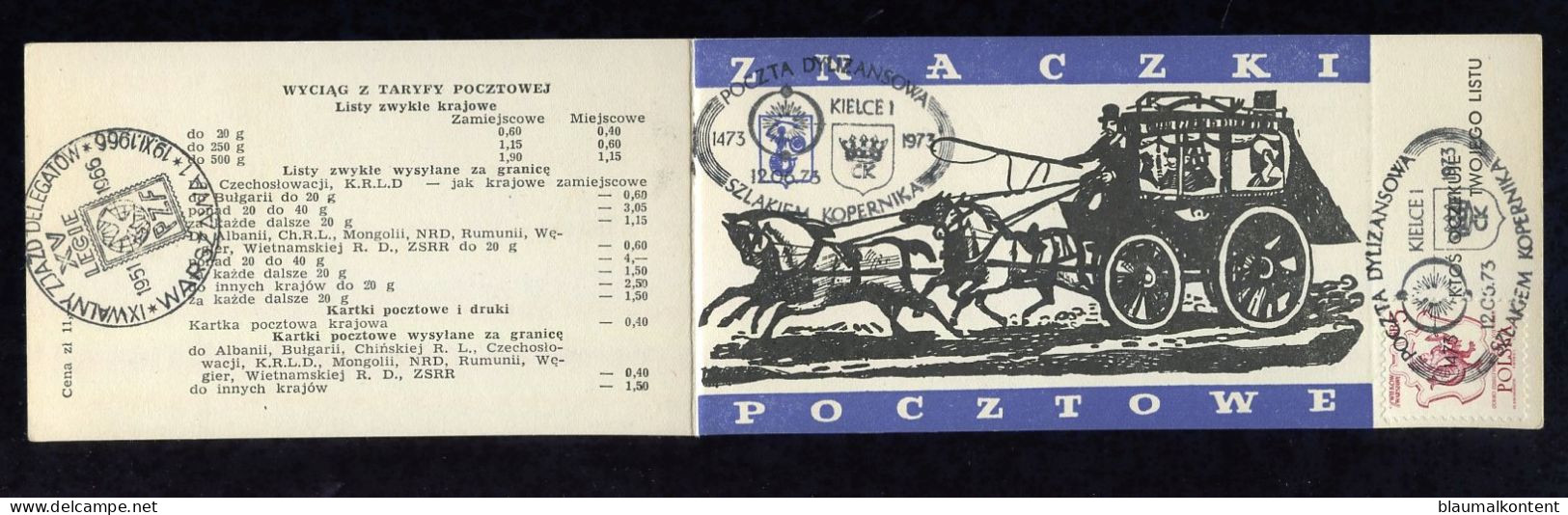 POLAND / POLEN, Lokal Warszawa 1963, Booklet Blank Other Stamps+special Cancellations.. - Carnets