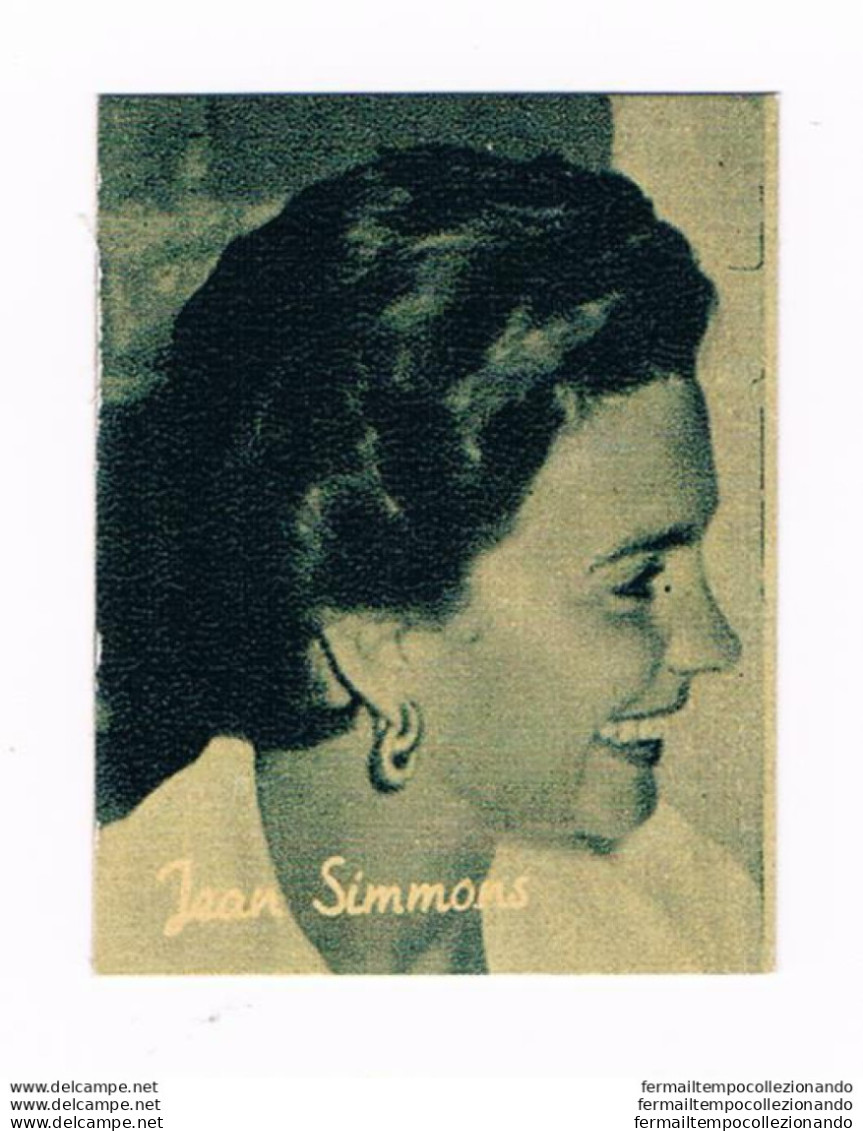 Bh17 Figurina Cartonata Personaggi Famosi  Anni 50  Nannina Actress Jean Simmons - Catalogus