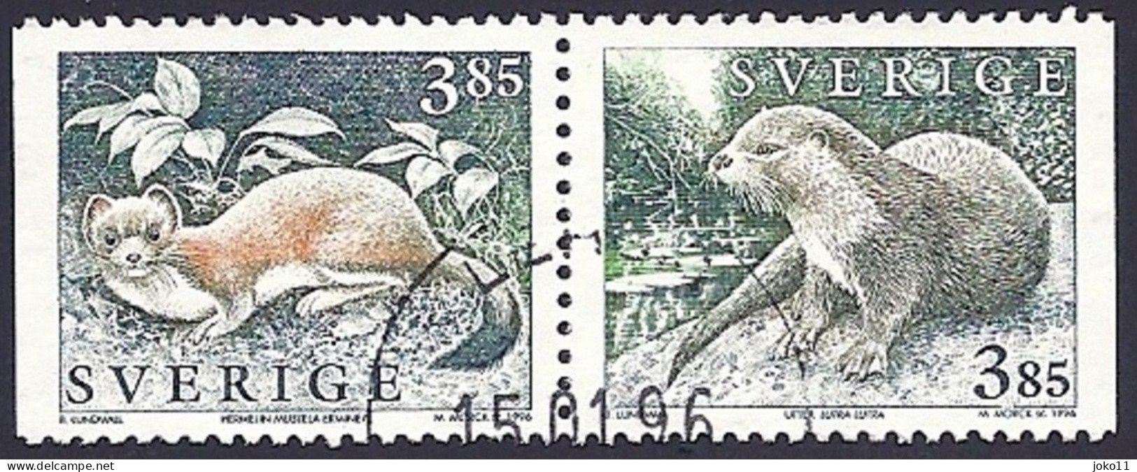 Schweden, 1996, Michel-Nr. 1927+1928 D/D, Gestempelt - Oblitérés