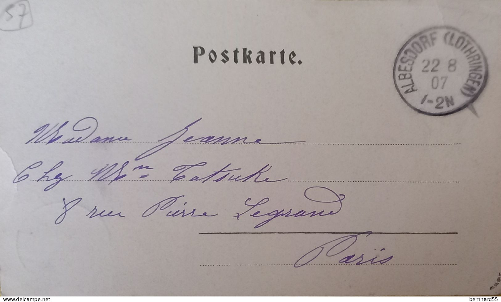 Albesdorf Gastwirtschaft A. Geyer In Münster Bei Albesdorf Mehrmotivkarte Schwarz/weiß Postalisch Gelaufen 1907 - Autres & Non Classés