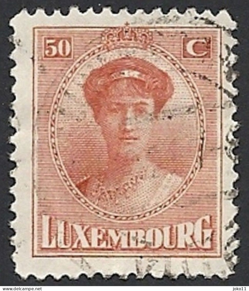 Luxemburg, 1924, Mi.-Nr. 154, Gestempelt, - 1921-27 Charlotte Front Side