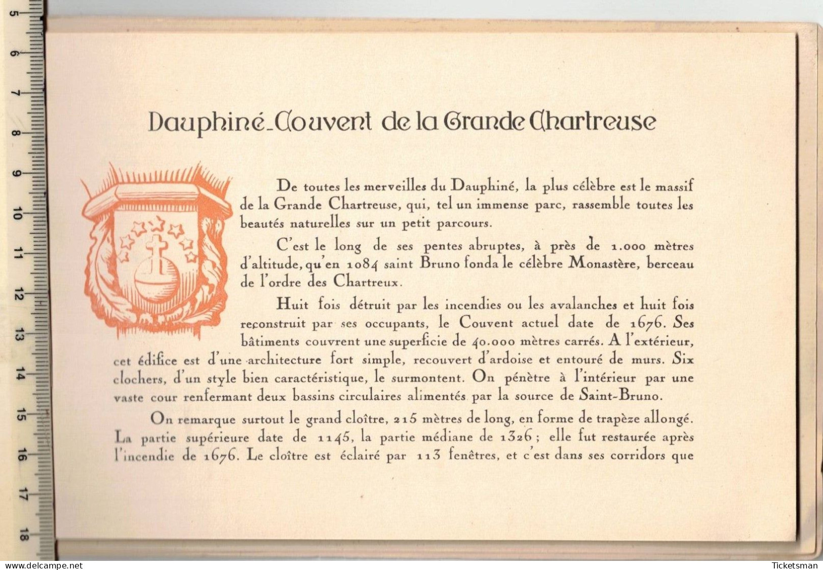 Superbe Fascicule Présentation "Liqueur La Chartreuse" Histoire, Présentation Daté Automne 1934 - Non Classés