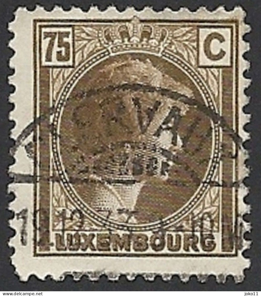 Luxemburg, 1927, Mi.-Nr. 189, Gestempelt, - 1926-39 Charlotte De Profil à Droite