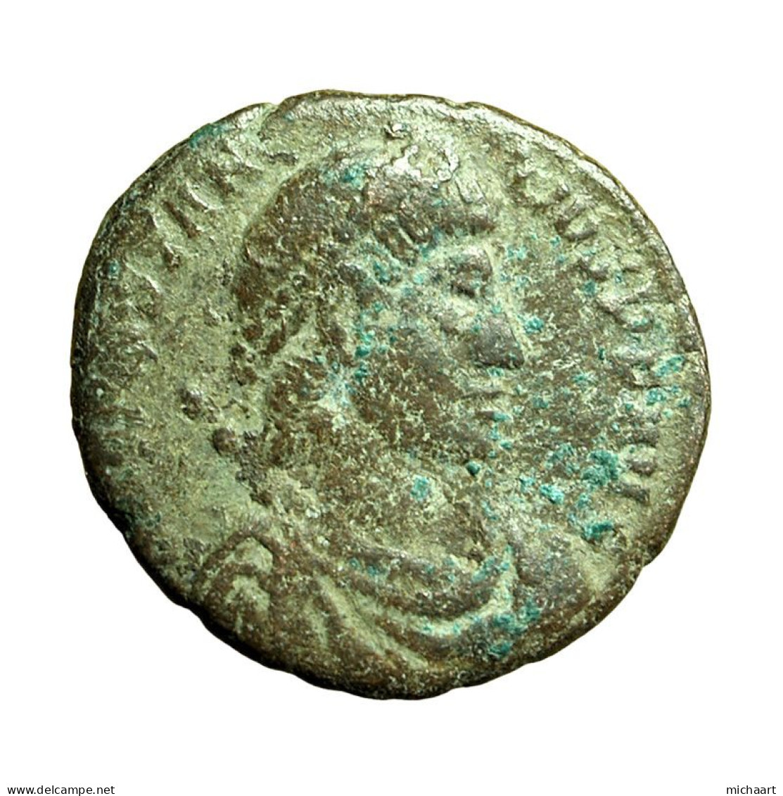 Roman Coin Constantius II Constantinople Bust / Emperor Spes Reipvblice 04137 - L'Empire Chrétien (307 à 363)
