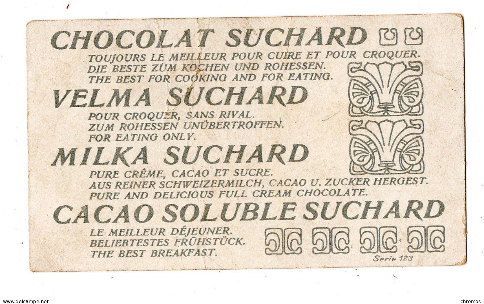 Chromo Chocolat Suchard, S 123 / 4, Assez Rare Serie: Phénomènes Météorologiques, Aurore Boréale - Suchard