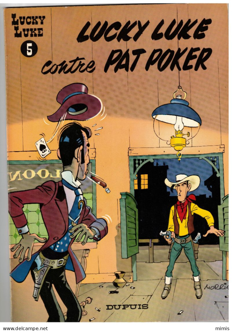 LUCKY LUKE        Lucky Luke Contre Pat Poker     N° 5    Réédition 1977 - Lucky Luke