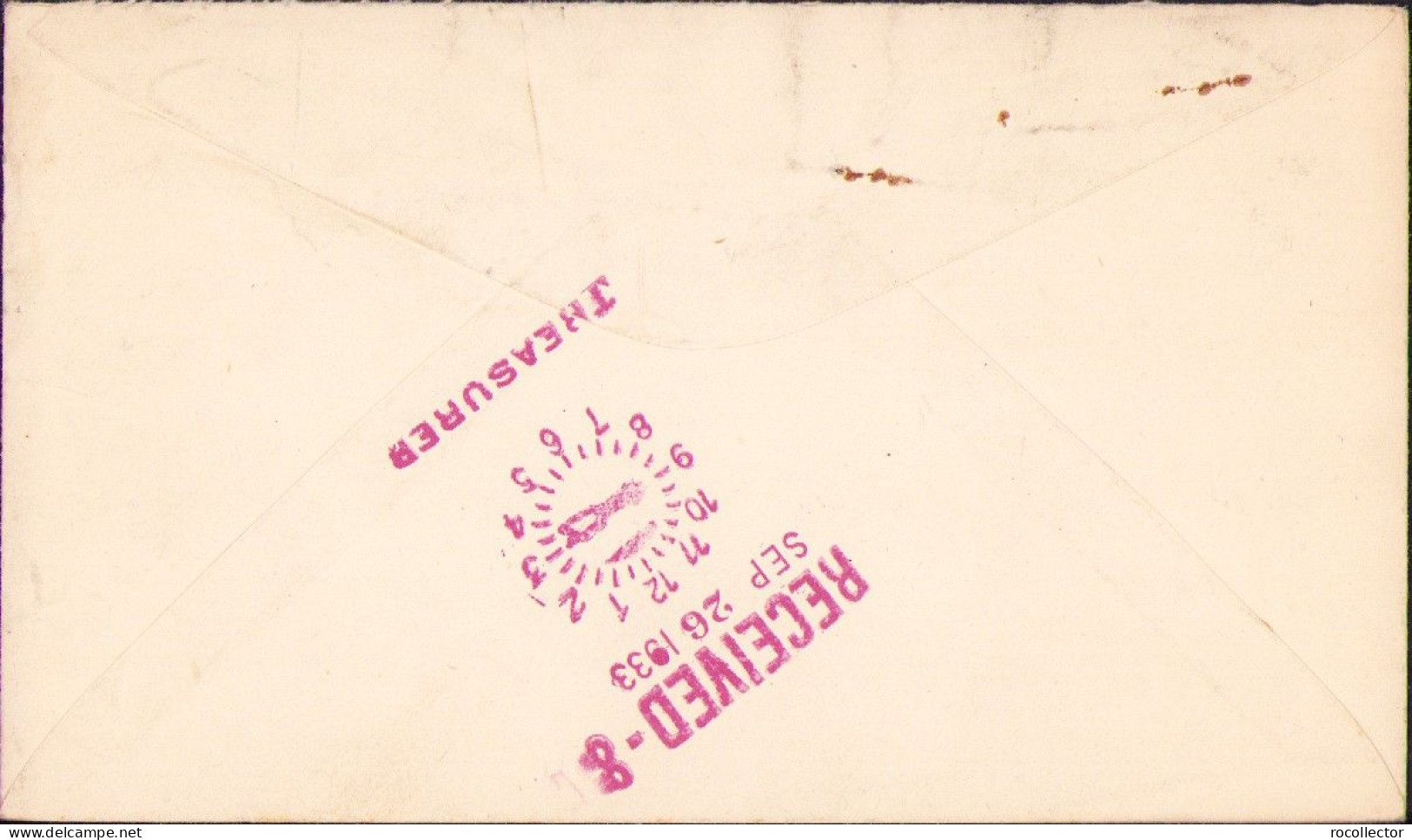 Envelope With 3 Cents NRA National Recovery Act USA 1933 Stamp Circulated Fresno, CA – Scranton, PA A2498N - Collections