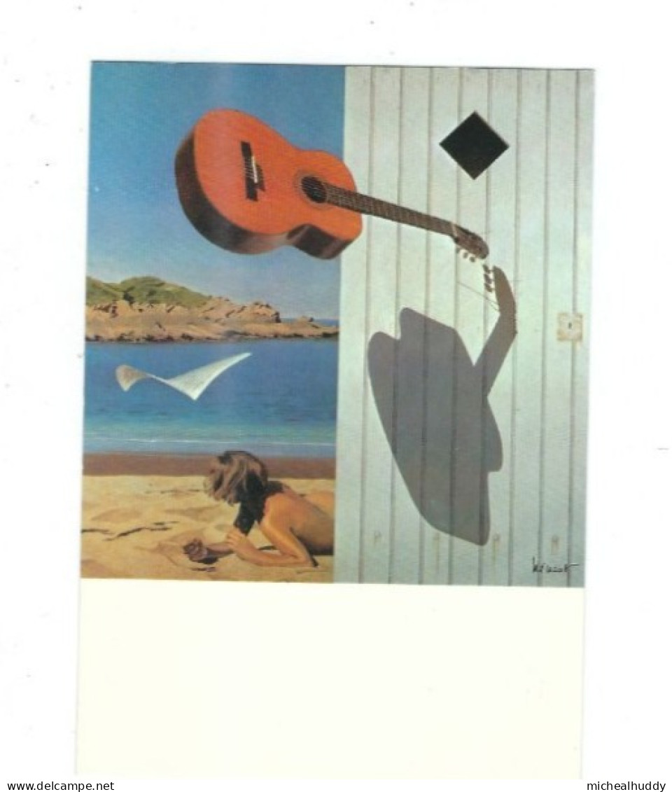 PUBL BY EDITIONS NUGERON  ILLUSTRATEURS SERIES LE GUITARE  BY  J.P. HENAUT  CARD NO H  161 - Contemporary (from 1950)