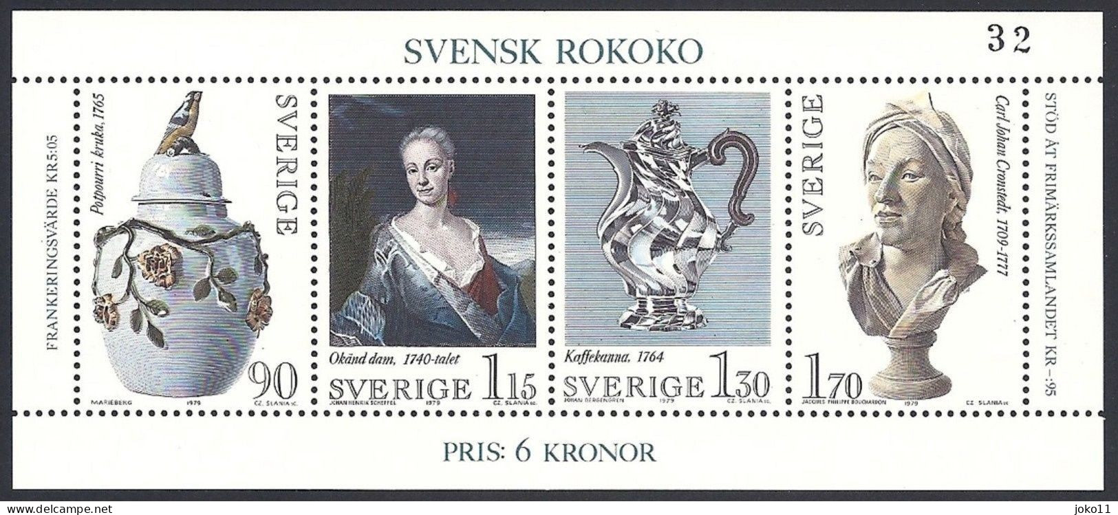 Schweden, 1979, Michel-Nr. 1078-1081, **postfrisch - Unused Stamps