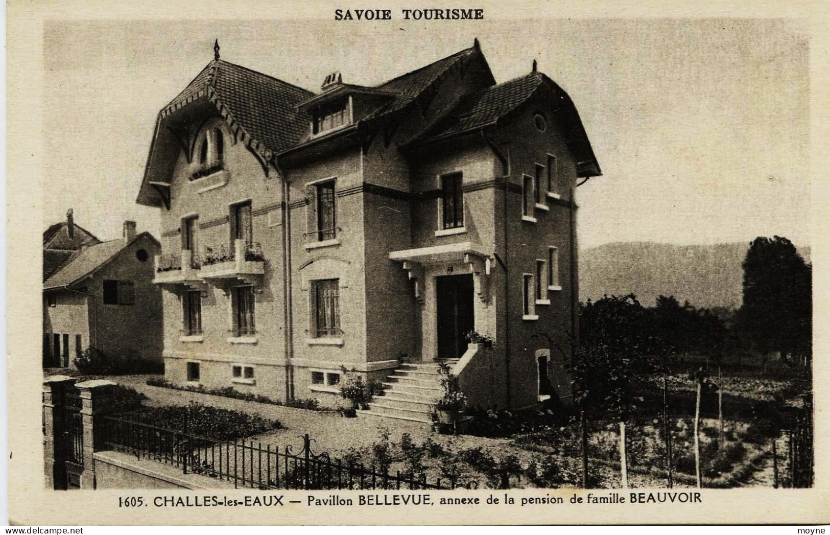 2526 -  Savoie - CHALLES Les EAUX :  Pavillon BELLEVUE - Annexe De La Pension De Famille BEAUVOIR - Disparue ? - Autres & Non Classés