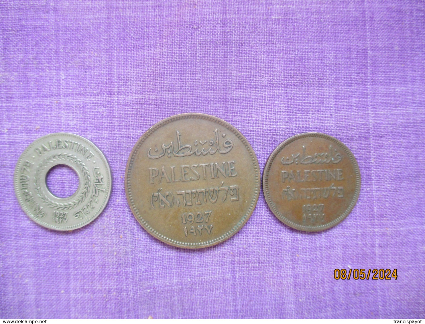 Palestine: 1, 2 & 5 Mils1927 - Other & Unclassified