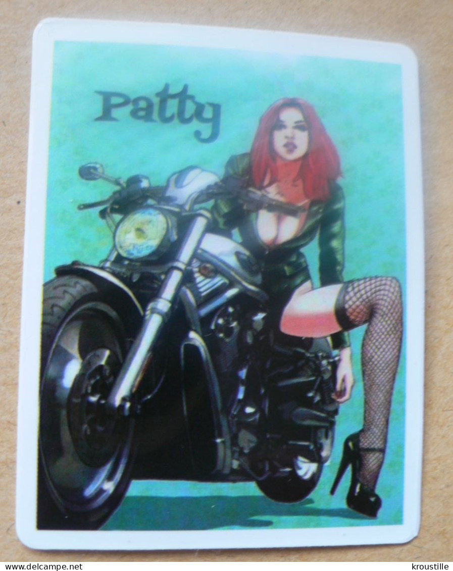 THEME FEMME / SEXY / MOTO : AUTOCOLLANT PIN UP PATTY - Aufkleber