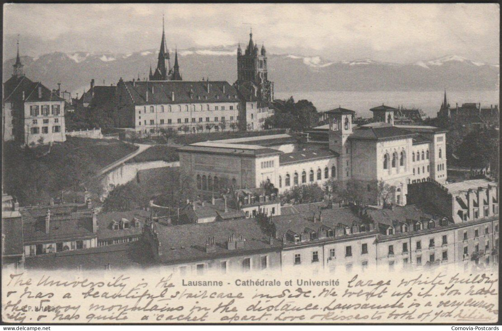 Cathédrale Et Université, Lausanne, 1905 - Comptoir De Phototypie CPA CPN1468 - Lausanne
