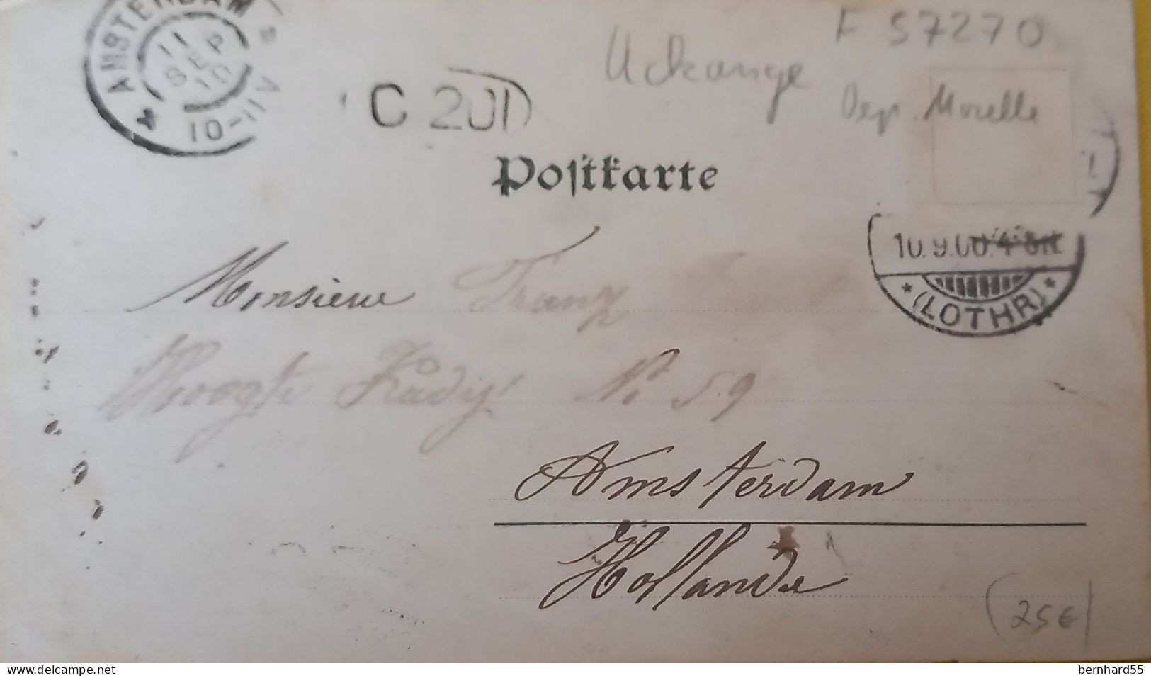 Uckange Gruss Aus Ueckingen Restauration Teitgen Postalisch Gelaufen 1900 Schwarz/weiß - Autres & Non Classés
