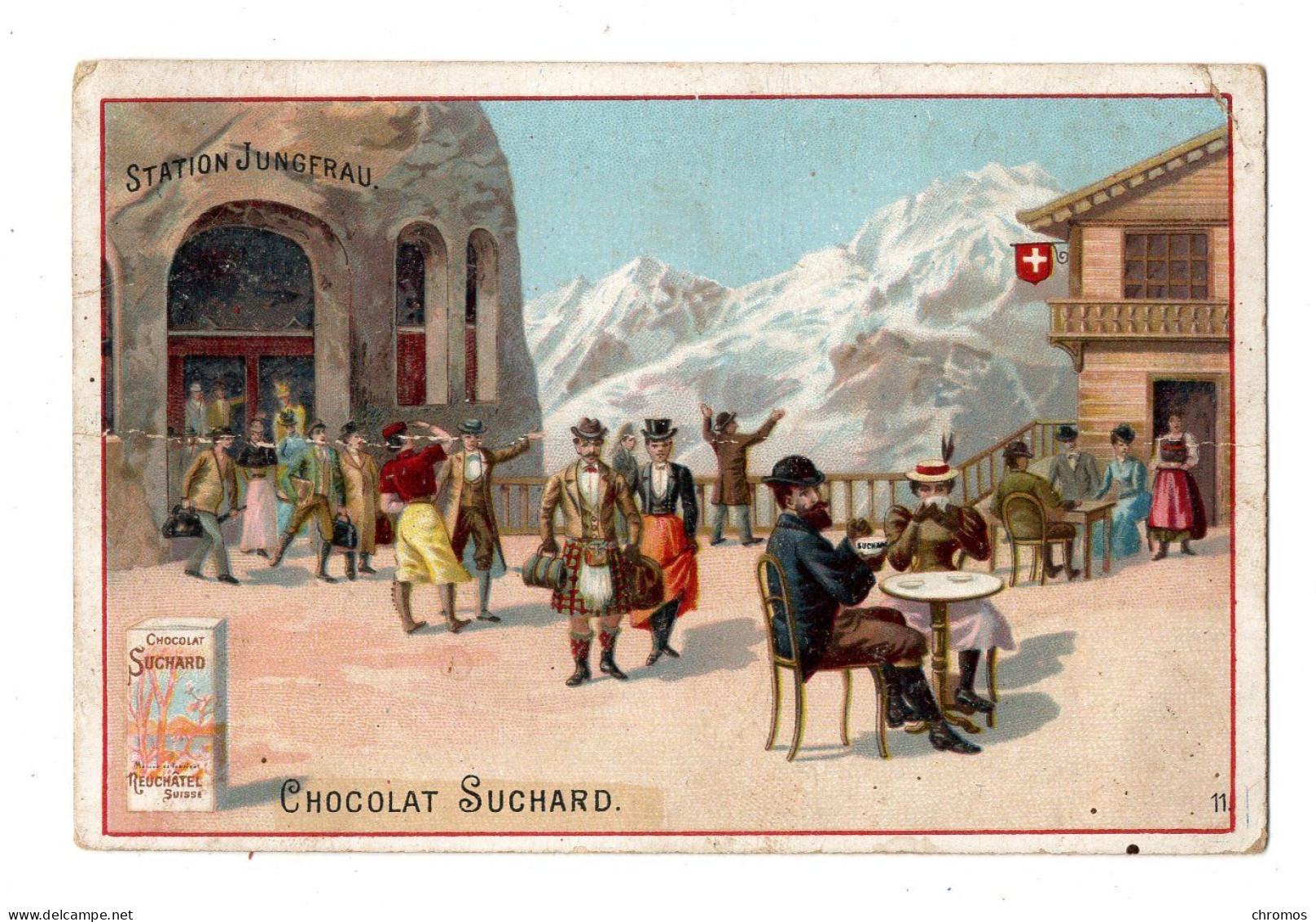 Chromo Chocolat Suchard, S 92 / 11, Dans L'avenir, Jungfrau, Suisse - Suchard