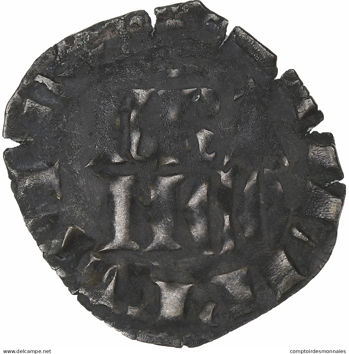 France, Philippe VI, Double Parisis, 1328-1350, Billon, TB, Duplessy:269 - 1328-1350 Philip VI The Forunate