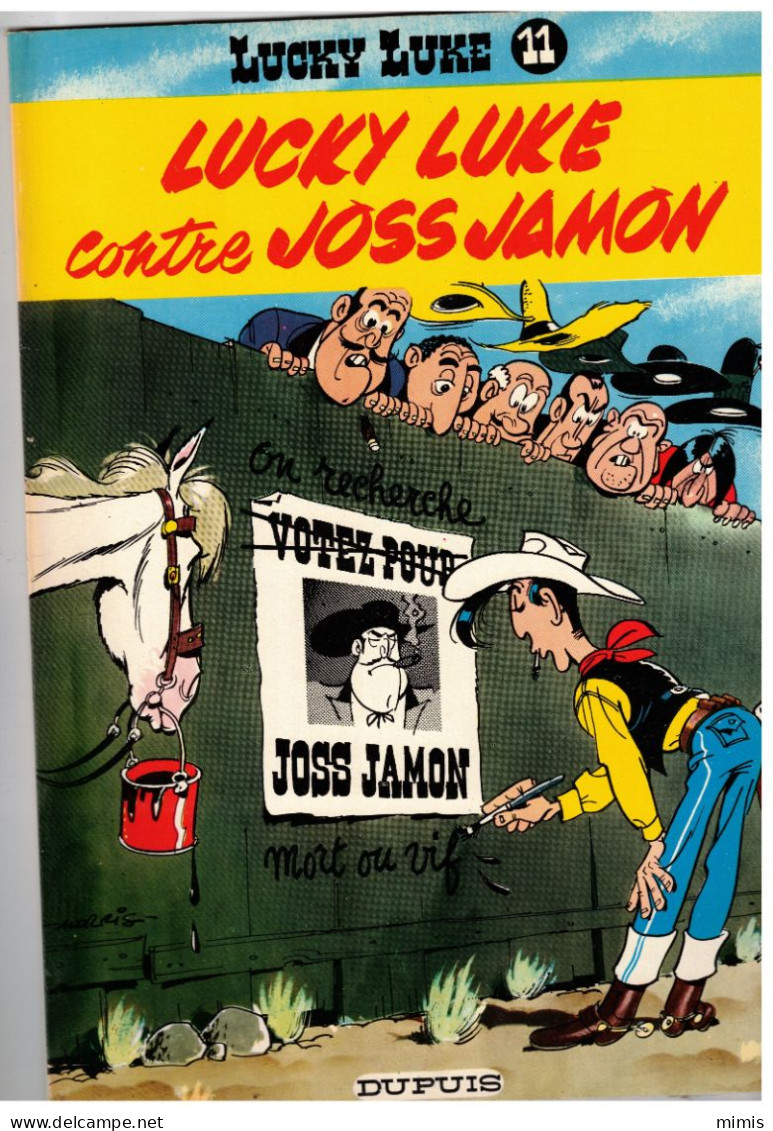 LUCKY LUKE       Lucky Luke Contre Joss Jamon    N° 11    Réédition 1977 - Lucky Luke