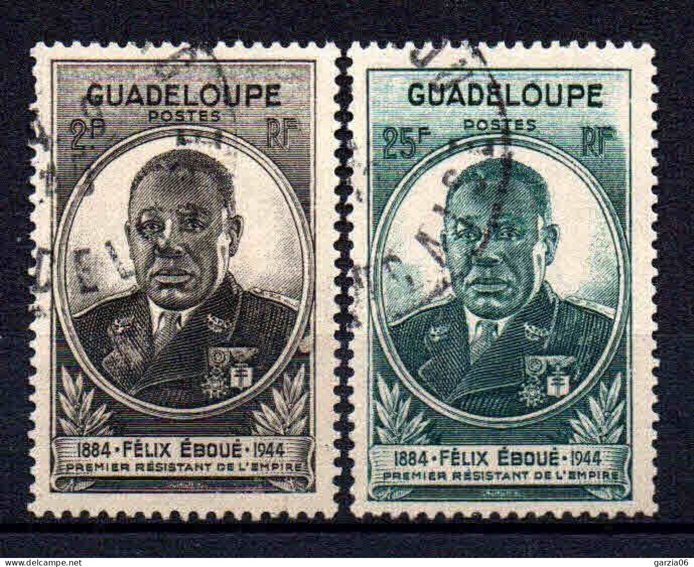 Guadeloupe  - 1945 - Félix Eboué  - N° 176/177  - Oblit - Used - Oblitérés