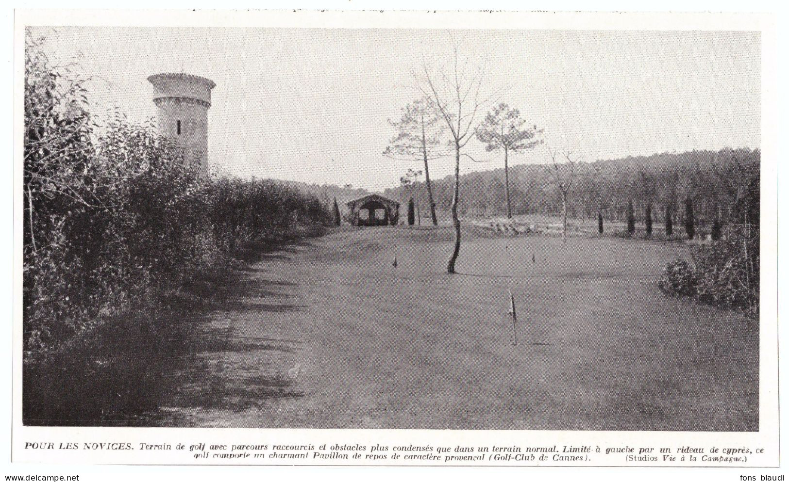 1932 - Iconographie - Le Golf-club De Cannes (Alpes-Maritimes) - Werbung