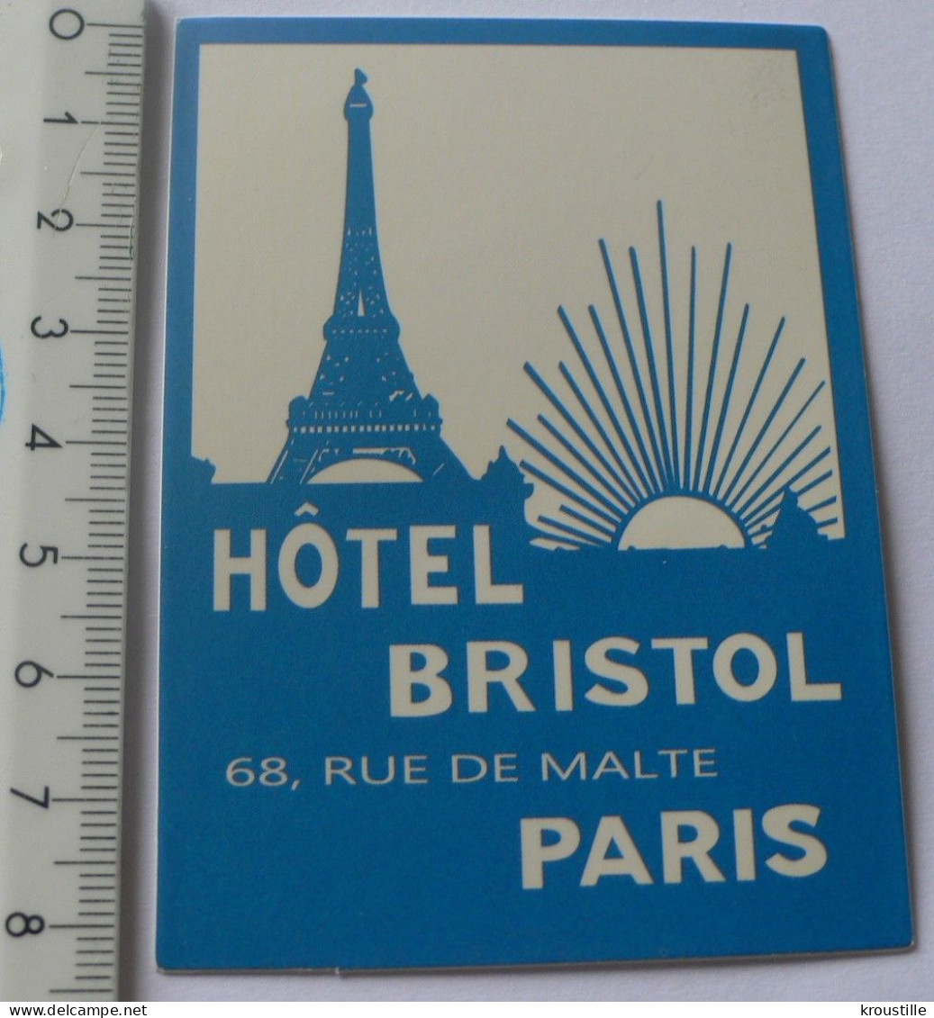 AUTOCOLLANT HOTEL BRISTOL PARIS - Autocollants