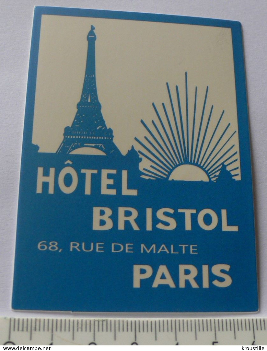 AUTOCOLLANT HOTEL BRISTOL PARIS - Aufkleber