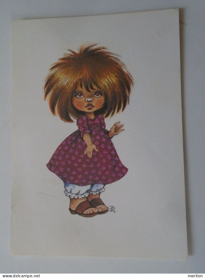 D203190   CPM  Illustrator Zsuzsa Füzesi  1984 - Little  Girl - Autres & Non Classés